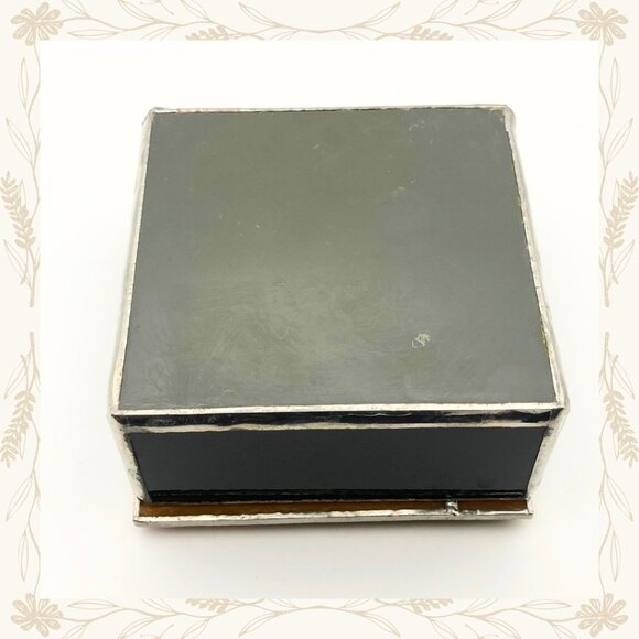 Vintage Stained Glass Trinket Box - Picture 3 of 3